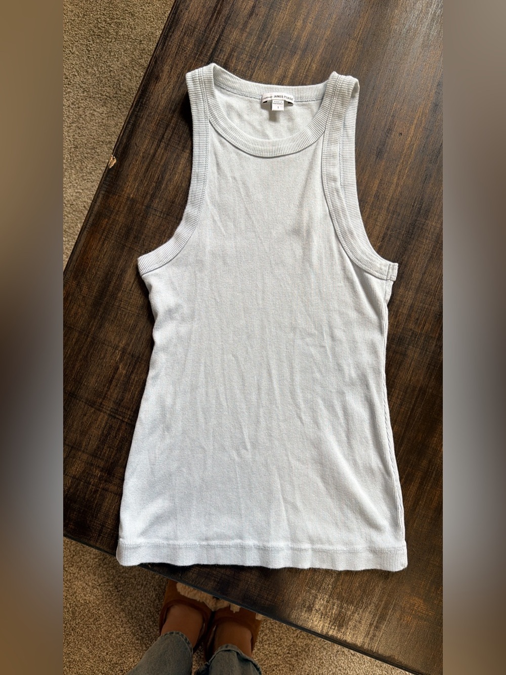 James Perse Light Blue Tank Top